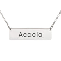 Load image into Gallery viewer, Acacia Necklace – Custom Name Horizontal Bar Necklace for Women
