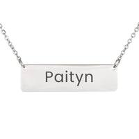 Load image into Gallery viewer, Paityn Necklace – Personalized Name Chain - Custom Horizontal Bar Necklace for Women
