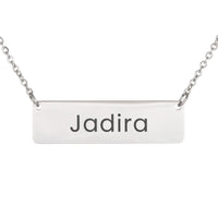 Load image into Gallery viewer, Jadira Necklace – Personalized Name Chain - Custom Horizontal Bar Necklace for Women
