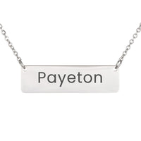 Load image into Gallery viewer, Payeton Necklace – Custom Name Horizontal Bar Necklace for Women
