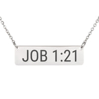 Load image into Gallery viewer, Job 1:21 Necklace - Comfort Christian Jewelry, Remembrance Gift
