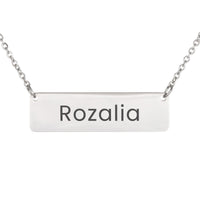 Load image into Gallery viewer, Rozalia Necklace – Custom Name Horizontal Bar Necklace for Women
