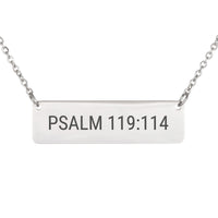 Load image into Gallery viewer, Psalm 119:114 Necklace - Hope Religious Jewelry, Gift for Her
