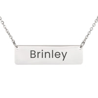 Load image into Gallery viewer, Brinley Necklace – Custom Name Horizontal Bar Necklace for Women
