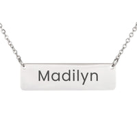 Load image into Gallery viewer, Madilyn Necklace – Custom Name Horizontal Bar Necklace for Women
