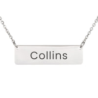 Load image into Gallery viewer, Collins Necklace – Custom Name Horizontal Bar Necklace for Women
