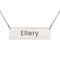 Load image into Gallery viewer, Ellery Necklace – Personalized Name Chain - Custom Horizontal Bar Necklace for Women
