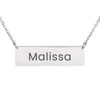 Load image into Gallery viewer, Malissa Necklace – Custom Name Horizontal Bar Necklace for Women

