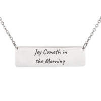 Load image into Gallery viewer, Joy Cometh in the Morning Necklace, Psalm 30_5 Hope Bible Gift for Mom
