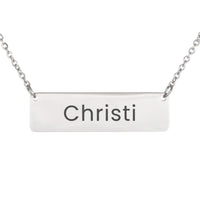 Load image into Gallery viewer, Christi Necklace – Custom Name Horizontal Bar Necklace for Women
