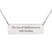 Load image into Gallery viewer, The Sun of Righteousness with Healing Necklace - Surgery Recovery Gift, Malachi 4:2 Scripture Jewelry
