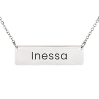 Load image into Gallery viewer, Inessa Necklace – Personalized Name Chain - Custom Horizontal Bar Necklace for Women
