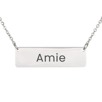 Load image into Gallery viewer, Amie Necklace – Custom Name Horizontal Bar Necklace for Women
