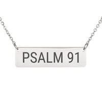 Load image into Gallery viewer, Psalm 91 Necklace - Dainty Protection Bible Scripture Pendant for Daughter
