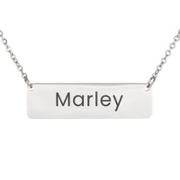 Load image into Gallery viewer, Marley Necklace – Personalized Name Chain - Custom Horizontal Bar Necklace for Women
