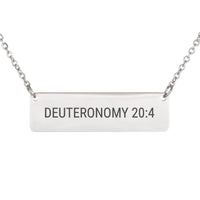 Load image into Gallery viewer, Deuteronomy 20_4 Necklace, Brave Gift for Daughter - Courage Bible Jewelry
