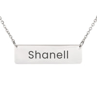 Load image into Gallery viewer, Shanell Necklace – Custom Name Horizontal Bar Necklace for Women
