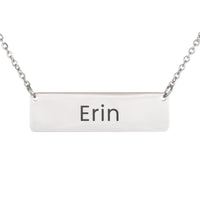 Load image into Gallery viewer, Erin Necklace – Custom Name Horizontal Bar Necklace for Women
