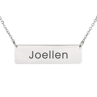 Load image into Gallery viewer, Joellen Necklace – Custom Name Horizontal Bar Necklace for Women
