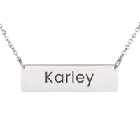 Load image into Gallery viewer, Karley Necklace – Personalized Name Chain - Custom Horizontal Bar Necklace for Women
