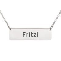 Load image into Gallery viewer, Fritzi Necklace – Personalized Name Chain - Custom Horizontal Bar Necklace for Women

