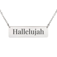 Load image into Gallery viewer, Hallelujah Necklace - Praise Religious Pendant for Women
