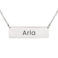 Load image into Gallery viewer, Arla Necklace – Custom Name Horizontal Bar Necklace for Women
