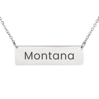 Load image into Gallery viewer, Montana Necklace – Custom Name Horizontal Bar Necklace for Women
