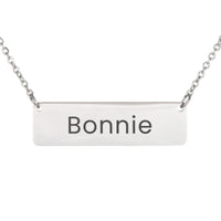 Load image into Gallery viewer, Bonnie Necklace – Custom Name Horizontal Bar Necklace for Women
