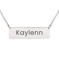 Load image into Gallery viewer, Kaylenn Necklace – Custom Name Horizontal Bar Necklace for Women
