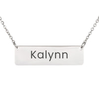 Load image into Gallery viewer, Kalynn Necklace – Personalized Name Chain - Custom Horizontal Bar Necklace for Women
