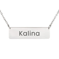 Load image into Gallery viewer, Kalina Necklace – Personalized Name Chain - Custom Horizontal Bar Necklace for Women
