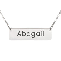 Load image into Gallery viewer, Abagail Necklace – Custom Name Horizontal Bar Necklace for Women
