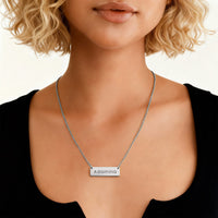 Load image into Gallery viewer, Adamina Necklace – Custom Name Horizonal Bar Necklace for Women
