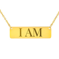 Load image into Gallery viewer, I AM Necklace - Faith Scripture Pendant, Exodus 3:14 Christian Gift
