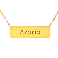 Load image into Gallery viewer, Azaria Necklace – Custom Name Horizontal Bar Necklace for Women
