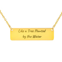 Load image into Gallery viewer, Like a Tree Planted by the Water Necklace - Trust Christian Jewelry, Jeremiah 17_8 New Beginnings Gift
