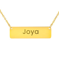 Load image into Gallery viewer, Joya Necklace – Custom Name Horizontal Bar Necklace for Women
