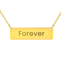 Load image into Gallery viewer, Forever Necklace – Custom Name Horizontal Bar Necklace for Women
