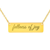 Load image into Gallery viewer, Fullness of Joy Necklace, Psalm 16:11 Scripture Pendant for Daughter

