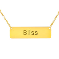 Load image into Gallery viewer, Bliss Necklace – Personalized Horizontal Bar Necklace for Women
