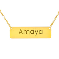 Load image into Gallery viewer, Amaya Necklace – Personalized Horizontal Bar Necklace for Women
