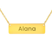 Load image into Gallery viewer, Alana Necklace – Personalized Horizontal Bar Necklace for Women
