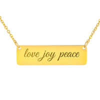 Load image into Gallery viewer, Love Joy Peace Necklace, Faith Bible Scripture Jewelry Galatians 5:22 - Christian Gift for Women
