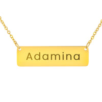 Load image into Gallery viewer, Adamina Necklace – Custom Name Horizonal Bar Necklace for Women
