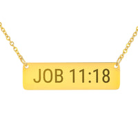 Load image into Gallery viewer, Job 11:18 Necklace - New Year Gift, Hope Christian Pendant
