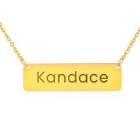 Load image into Gallery viewer, Kandace Necklace – Custom Name Horizontal Bar Necklace for Women
