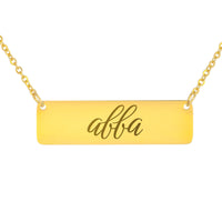 Load image into Gallery viewer, Abba Bar Necklace - Faith Scripture Gift for Sister

