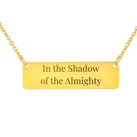 Load image into Gallery viewer, In the Shadow of the Almighty Necklace, Psalm 91:1 Protection Bible Pendant for Daughter
