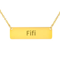 Load image into Gallery viewer, Fifi Necklace – Custom Name Horizontal Bar Necklace for Women
